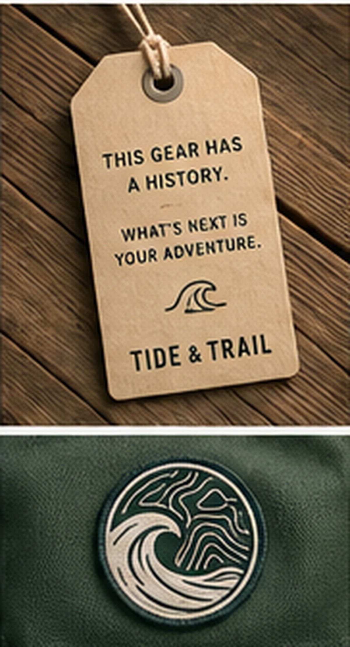 Gear prepared for a Tide & Trail drop